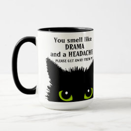 Sarcastic Cat Drama & Headache Office School Tasse