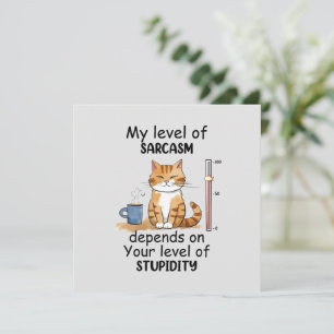 Sarcastic Cat - Funny Orange Art