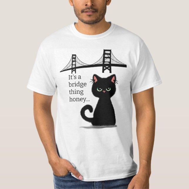 Sarcastic Cat "Komm über dich selbst" beleidigend  T-Shirt (Vorderseite)