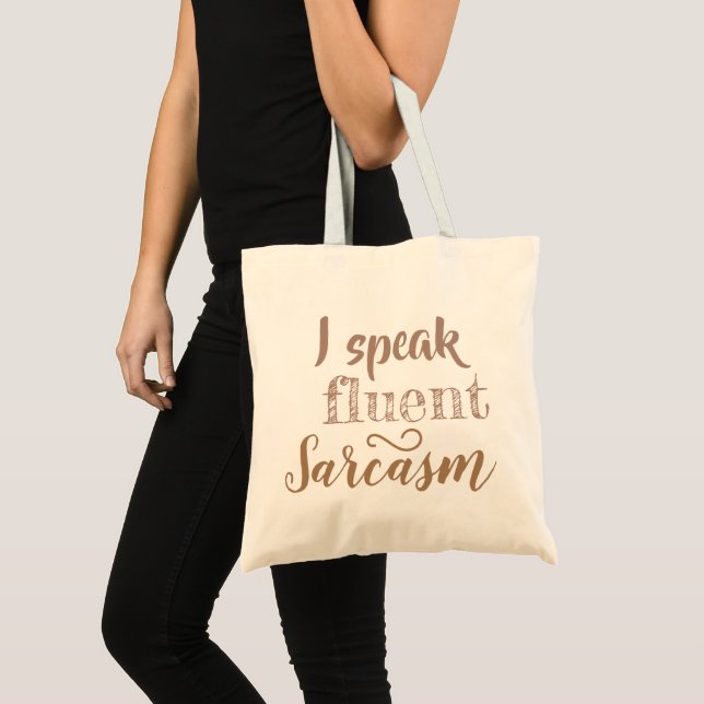 Sarcastic Charm Tote Bag Tragetasche (Vorderseite (Produkt))