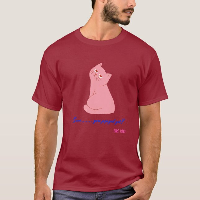 Sarcastic Christlich Cat T-Shirt (Vorderseite)