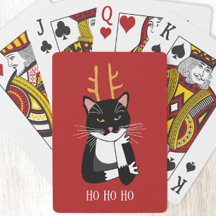 Sarcastic Christmas Cat Spielkarten