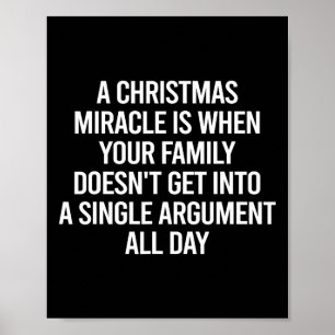 Sarcastic Christmas Sprichwort Funny Xmas Family Poster