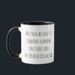 Sarcastic Coffee Lovers Dry Humor Workday Quote Tasse<br><div class="desc">This coffee mug features a dry, self-aware message about running on caffeine, low energy, and questionable optimism, set in a simple handwritten-style font. Designed for workdays fueled by coffee and determination, it speaks to anyone who survives mornings on fumes and humor. A relatable, low-key funny gift for coworkers, friends, or...</div>