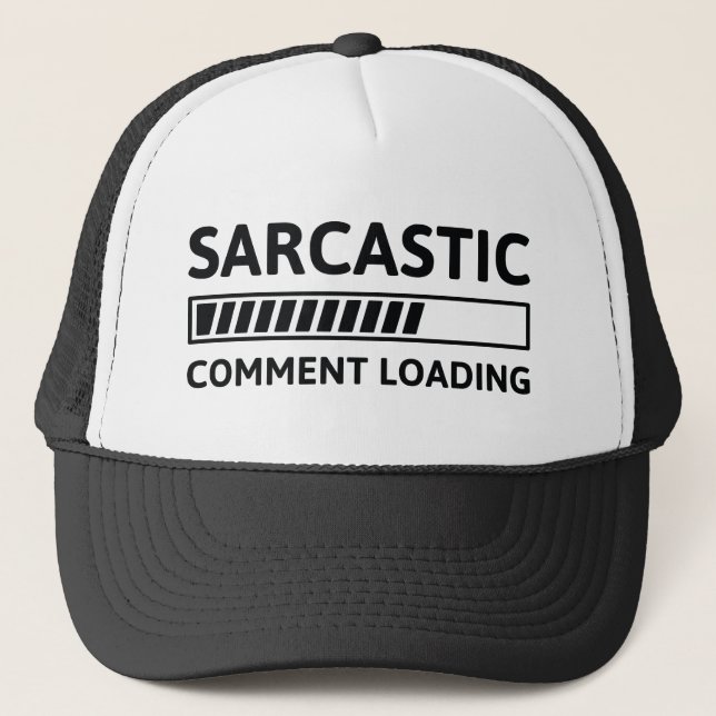 Sarcastic Commit Loading Truckerkappe (Vorderseite)
