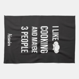 Sarcastic Cooking Gifts Chefs Cooks Personalized Geschirrtuch