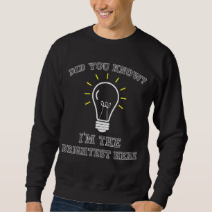 Sarcastic Electrical Brightest Light Bulle Sweatshirt