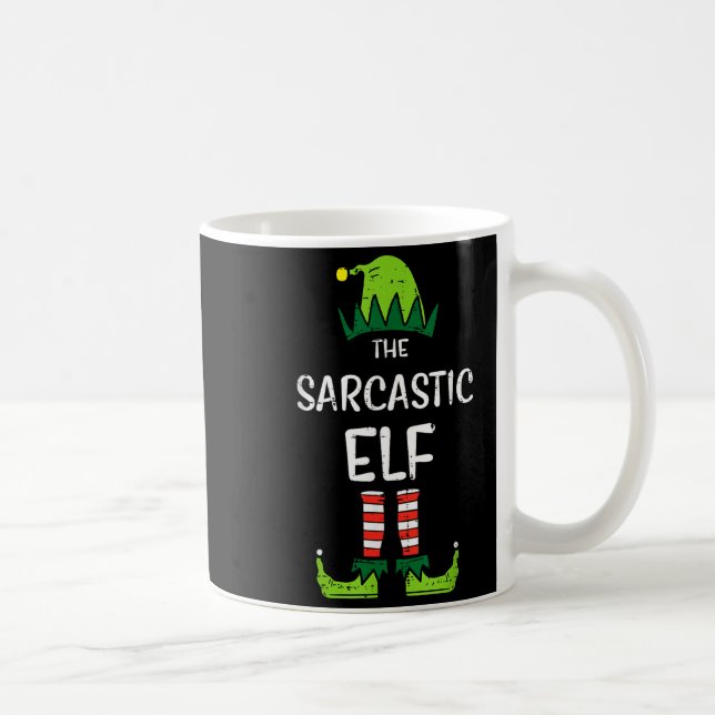 Sarcastic Elf Xmas Matching Christmas For Family M Kaffeetasse (Rechts)