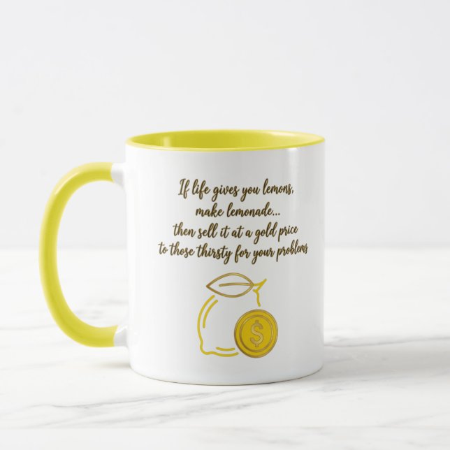 Sarcastic Entrepreneur Gift | Sell Your Problems Tasse (Links)