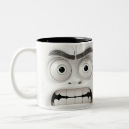 Sarcastic Face 3D-Tasse Zweifarbige Tasse