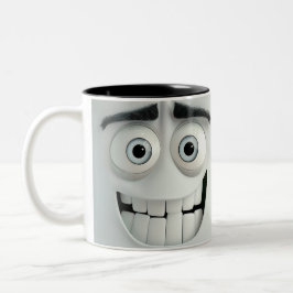 Sarcastic Face 3D Zweifarbige Tasse