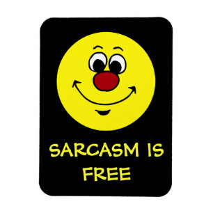 Sarcastic Face Grumpey Magnet