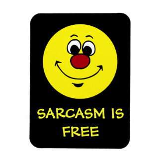 Sarcastic Face Grumpey Magnet