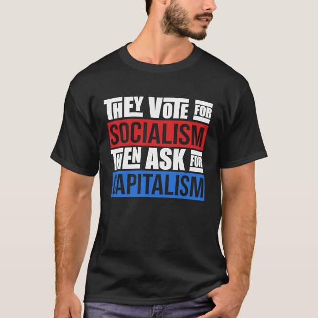 Sarcastic Facts Of Capitalism Artwork T-Shirt (Vorderseite)