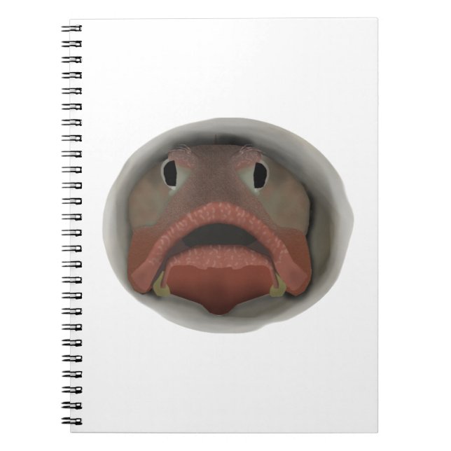 Sarcastic Fringehead - Fish Head Notebook Notizblock (Vorderseite)