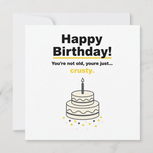 Sarcastic Funny Birthday Card Karte (Vorderseite)