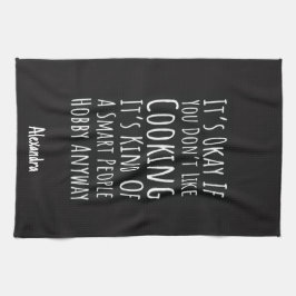 Sarcastic Funny Cooking Gifts Humor Chef Cook Joke Geschirrtuch