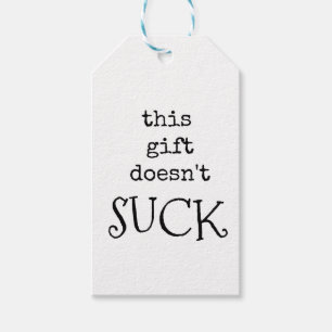Sarcastic Gift Tags, Funny, Rude, Joke Tag Geschenkanhänger
