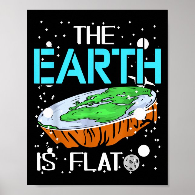 Sarcastic Globe Skeptic Witz für Galaxy Fans Poster (Vorne)