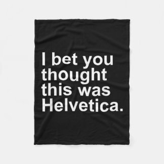 Sarcastic Helvetica Design Geschenkartikel Grafikd Fleecedecke