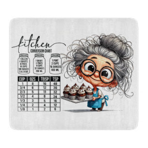 Sarcastic Kitchen Chart   Schneidebrett