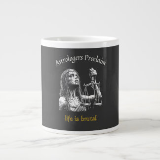Sarcastic Libra Horoskop - Das Leben ist brutal Jumbo-Tasse
