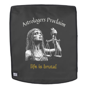 Sarcastic Libra Horoskop - Das Leben ist brutal Rucksack