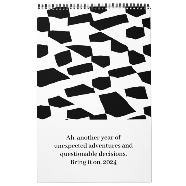 Sarcastic Monochrome Calendar Kalender (Titelbild)