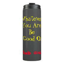 Sarcastic Motivierend Typographic Thermal Tumbler