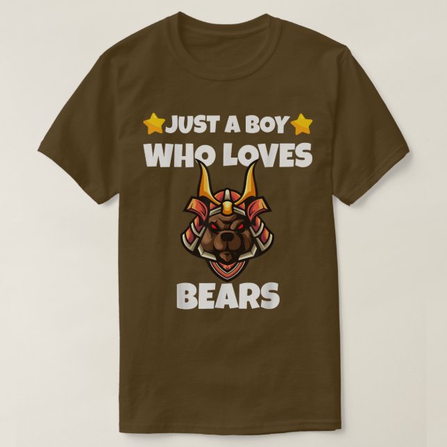 Sarcastic nur ein Junge, der Lieben Bears Addict M T-Shirt (Design vorne)