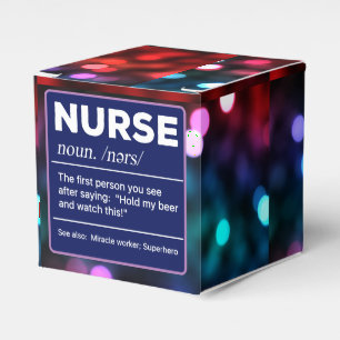 Sarcastic Nurse Definition: Halten Sie mein Bier Geschenkschachtel