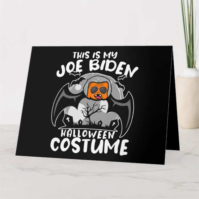 Sarcastic Political T-Shirt Funny Joe Biden Hallow Karte (Vorderseite)
