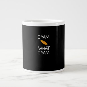 Sarcastic, Pun I Yam Was ich Yam, Funny, Joke, Fam Jumbo-Tasse