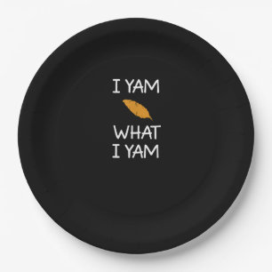 Sarcastic, Pun I Yam Was ich Yam, Funny, Joke, Fam Pappteller