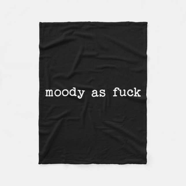Sarcastic Quote Saying Moody As For Menopause Tire Fleecedecke (Vorderseite)