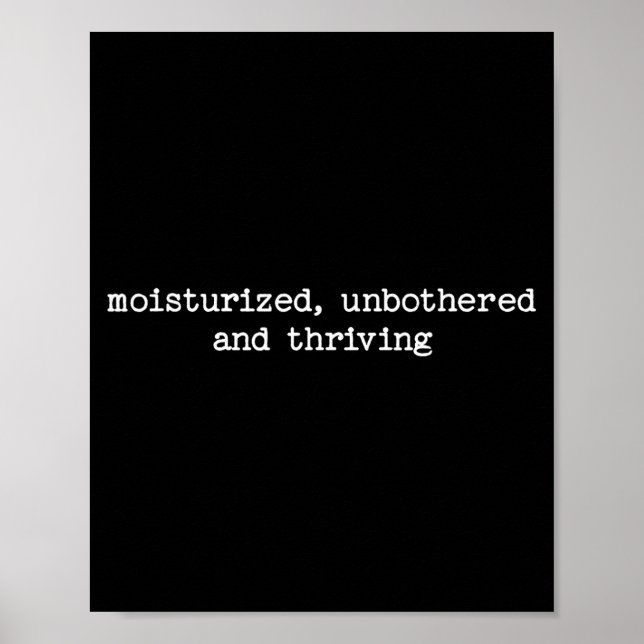 Sarcastic Quote Saying Work Gift Unbothered And Th Poster (Vorne)