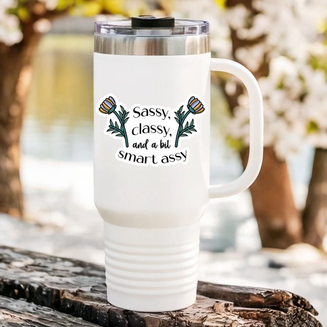 Sarcastic Sassy Class Notebook | Die Aufkleber (Sassy, Classy, and a bit Smart Assy Vinyl Sticker)