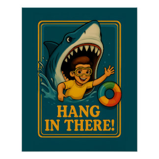 Sarcastic Shark Hang dort Poster