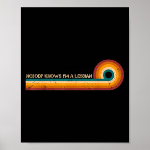 Sarcastic Shirt Retro Es Niemand weiß, dass ich ei Poster