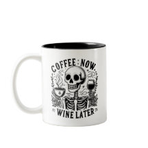 Sarcastic Skeleton Funny Coffee