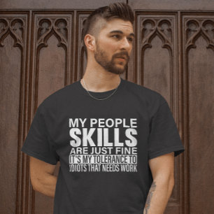 Sarcastic Skills T-Shirt - Toleranz Spaß