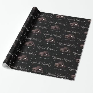 Sarcastic Special Delivery Script Lumps of Coal Geschenkpapier