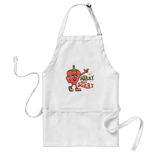 Sarcastic Strawberry Sorry not Sorry Schürze (Vorne)