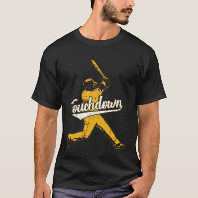 Sarcastic Touchdown Baseball Football Sports T-Shirt (Vorderseite)