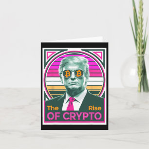 Sarcastic Trump der Aufstieg von Crypto Bitcoin Ki Karte