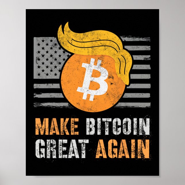 Sarcastic Trump macht Bitcoin wieder zum großen Sp Poster (Vorne)