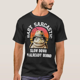 Sarcastic Turtle Retro Sunset Graphic T-Shirt
