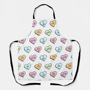 Sarcastic Valentine's Candy Heart Pattern Schürze
