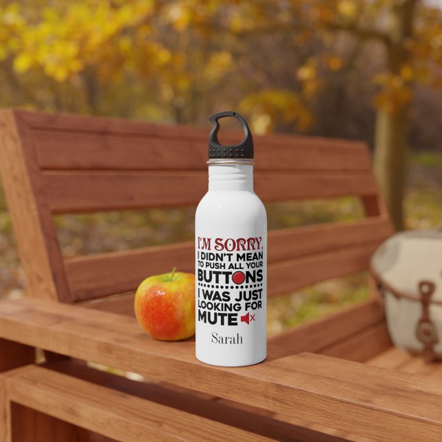 Sarcastic Zitat war nicht Gemein, Ihre Tasten zu d Edelstahlflasche (Funny Saying Sarcasm Push Buttons Personalized Water Bottle)
