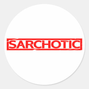 Sarchotische Briefmarke Runder Aufkleber
